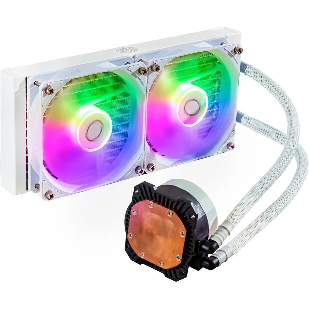Система водяного охолодження Cooler Master MasterLiquid 240L Core ARGB White [MLW-D24M-A18PZ-RW] EU [143807] - фото 2