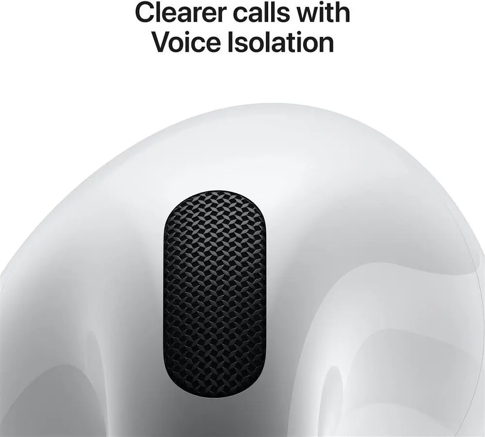 Bluetooth-гарнiтура Apple AirPods 4 with Active Noise Cancellation White (MXP93ZE/A) - фото 6