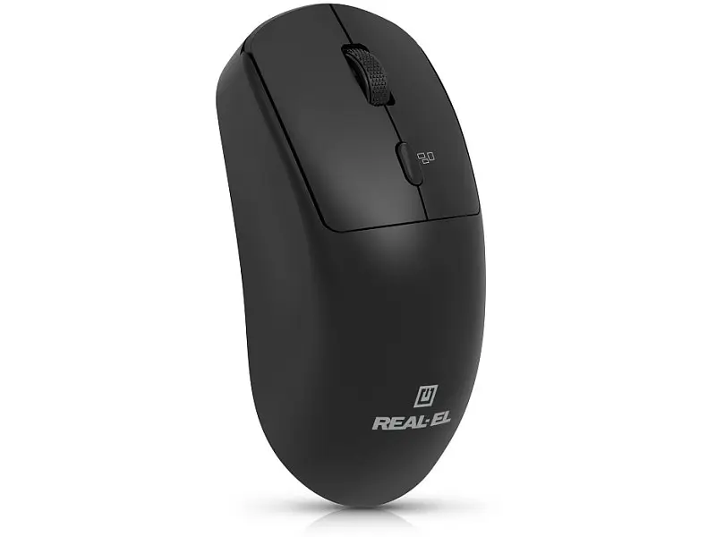 Миша REAL-EL RM-317W Black (EL123200052) - фото 3