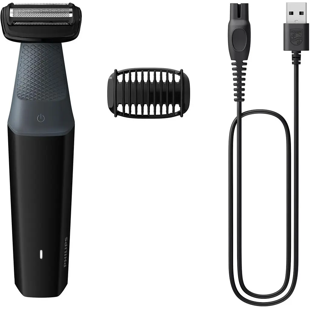Тример Philips Bodygroom Series 3001 для тіла та інтимних зон чорний (BG3017/01) - фото 3
