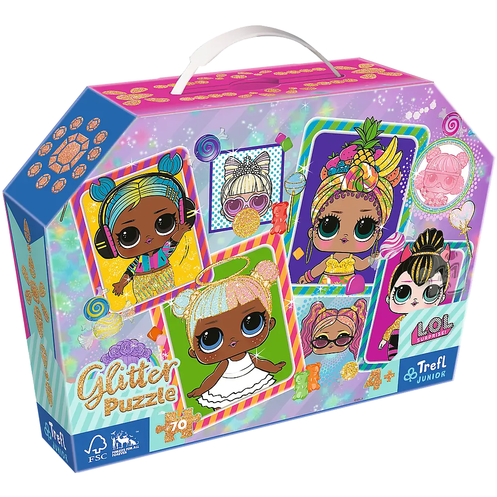 Пазли Glitter Барвисті ляльки Trefl 53016 (5900511530162) shop (5900511530162)