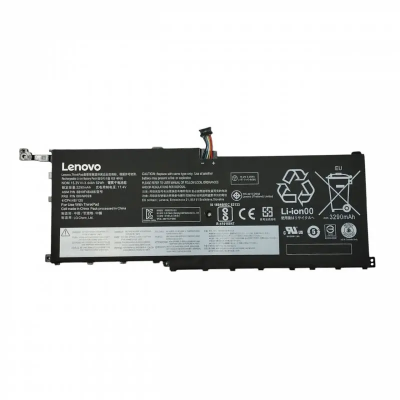 Акумулятор для ноутбука Lenovo 01AV409 ThinkPad X1 Yoga 15.28V Black 3665 mAh - фото 2