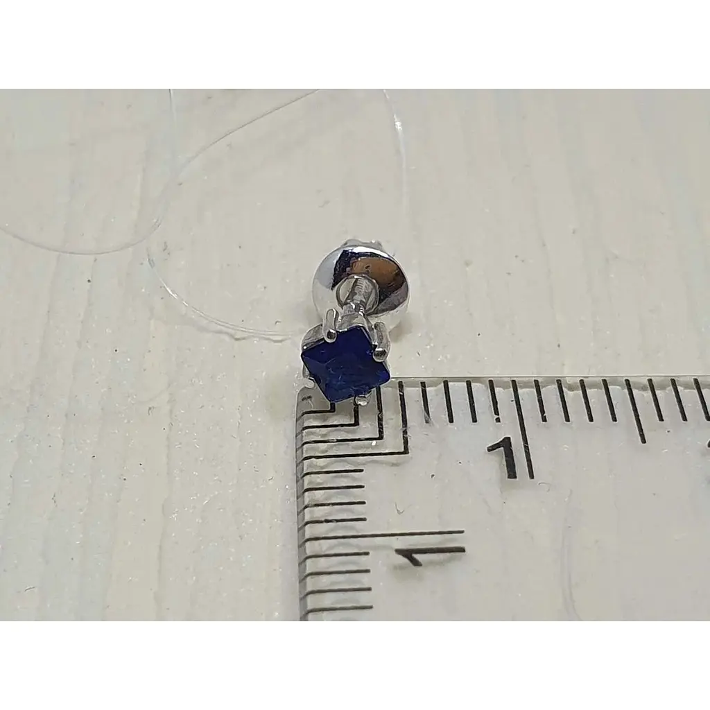 Срібна моносережка пуссета Dear з фианитом. 3149.5С - фото 3