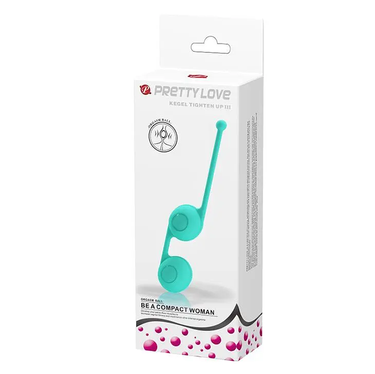 Вагінальні кульки Pretty Love Kegel Tighten Up Balls III, 17 см, м'ятний - фото 2