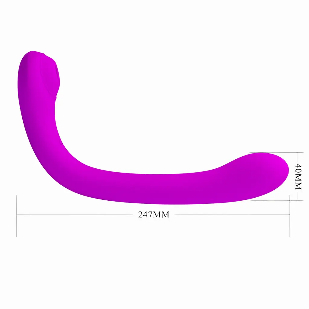 Вібратор з вакуумним стимулятором клітора Pretty Love Alex фіолетовий - фото 4