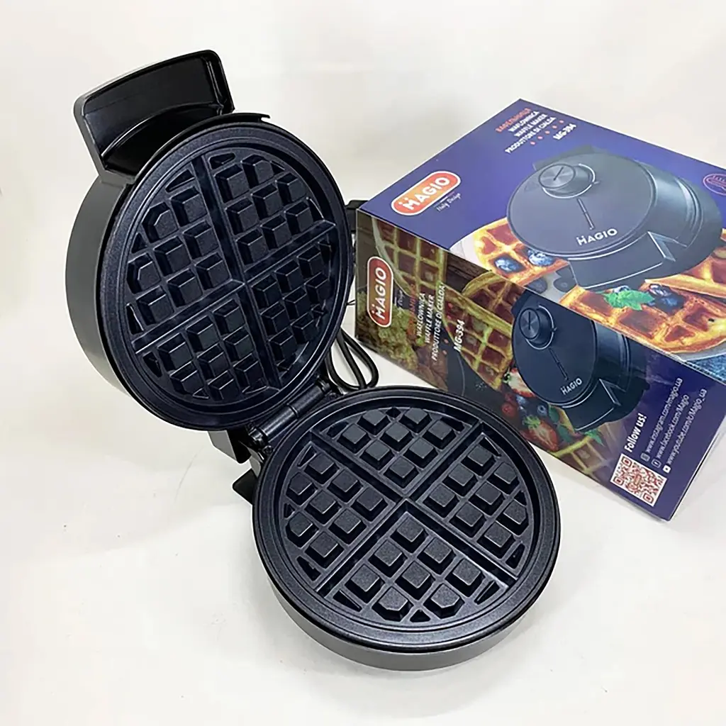 Вафельниця електрична MAGIO MG-394 для приготування бельгійських вафель 88304 - фото 2