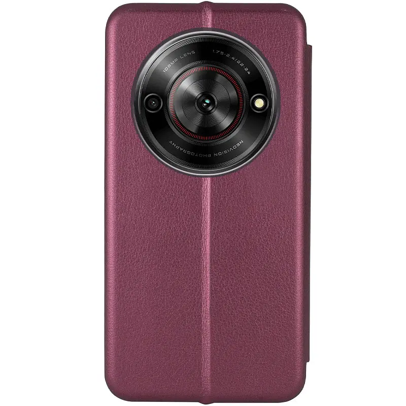 Кожаный чехол-книжка Classy для ZTE Nubia Focus Бордовый - фото 2