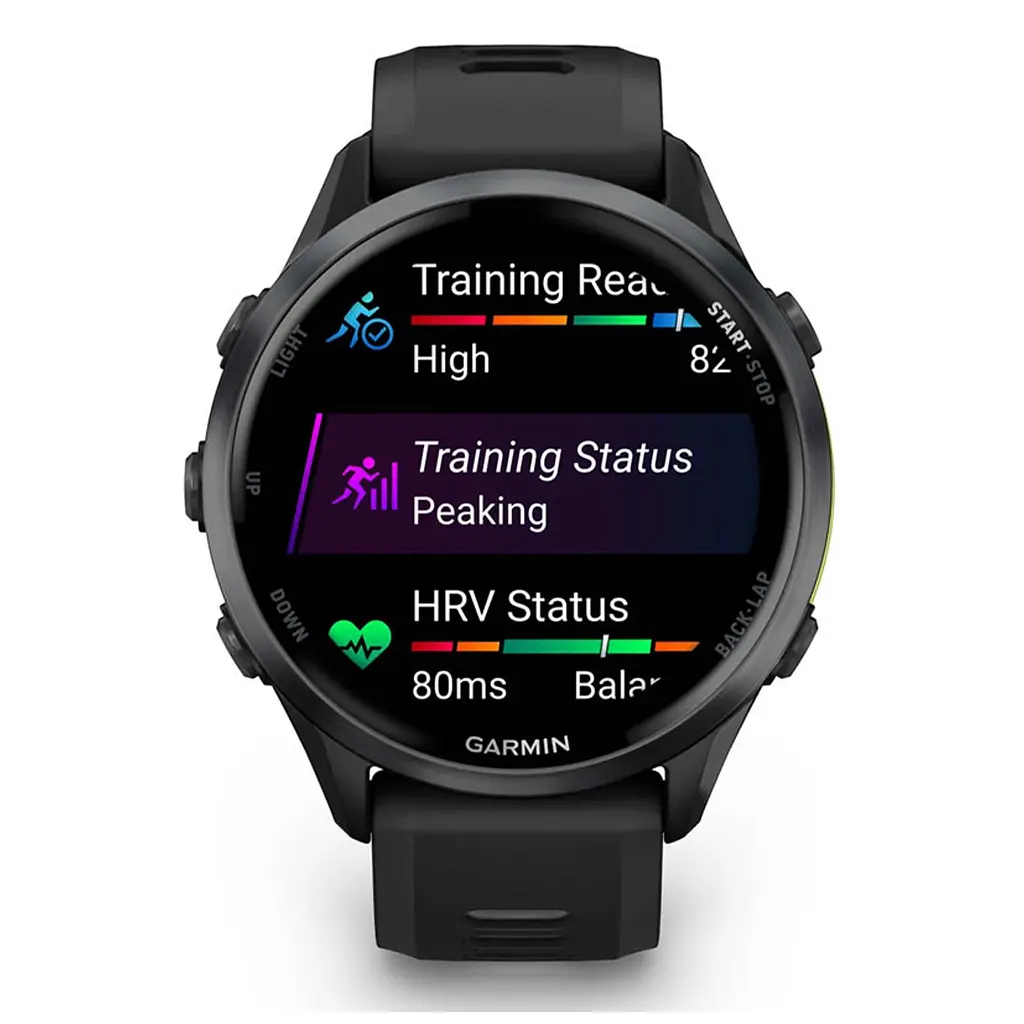Смарт-годинник Garmin Forerunner 970, Black/Amp Yellow, GPS (010-02969-10) - фото 8
