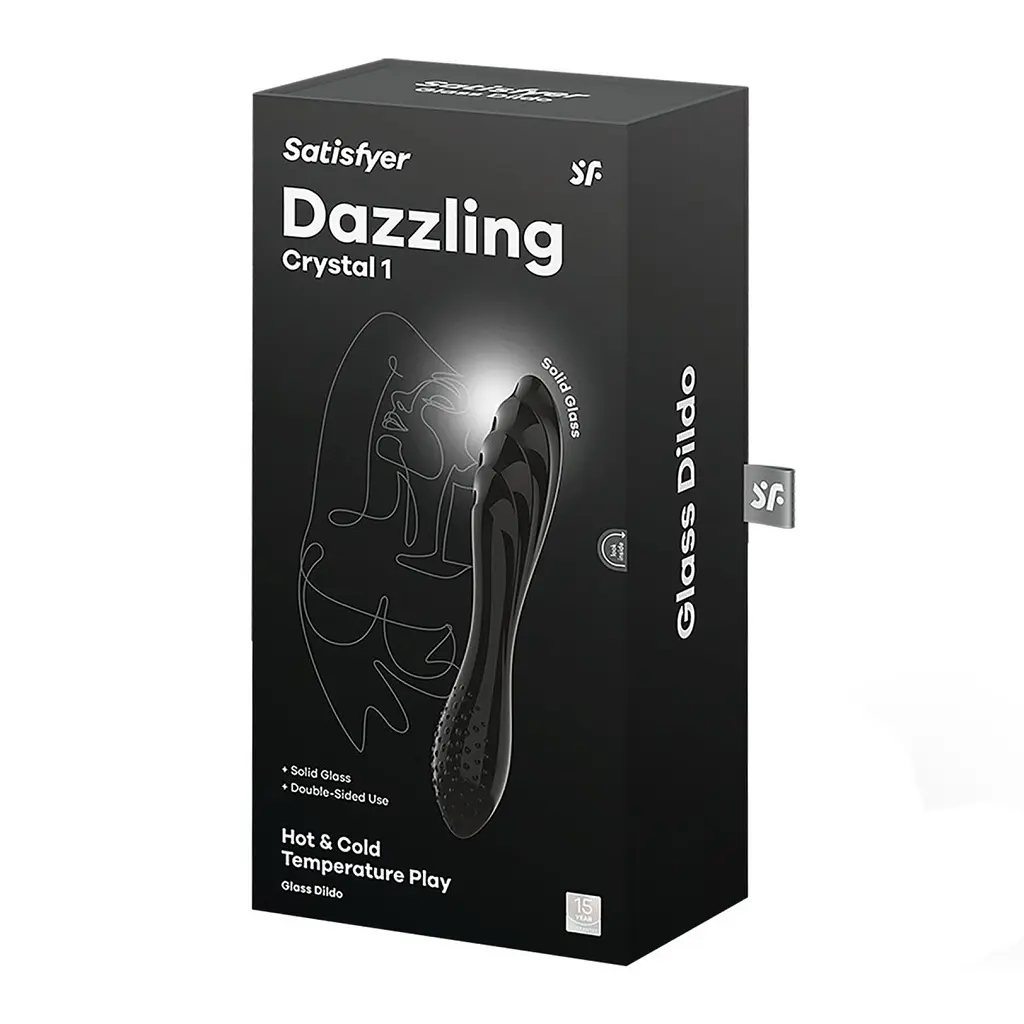 Двосторонній фалоімітатор Satisfyer Dazzling Crystal 1, 18.5 см - фото 5