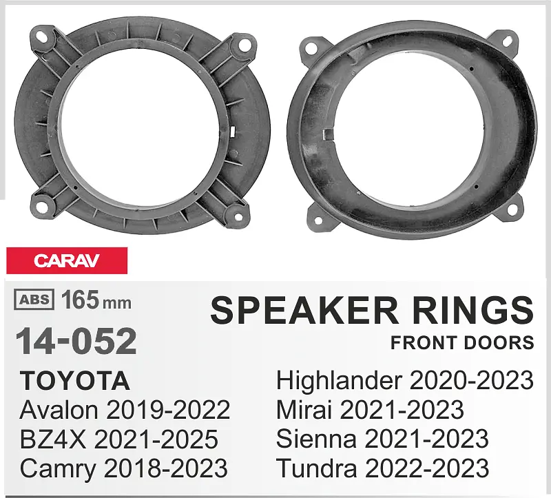 Проставки під динаміки Carav 14-052 для автомобілів Toyota - фото 8