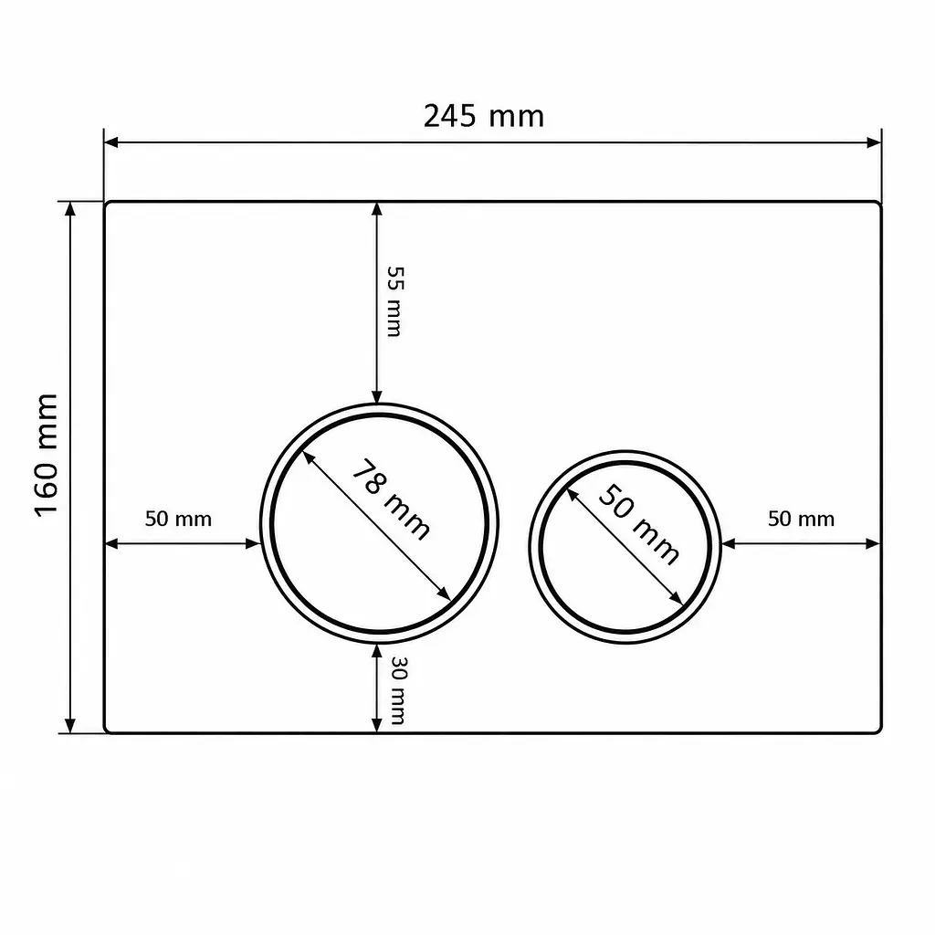 Кнопка змиву для інсталяції VBI Elba YP білий VBI-030100 - фото 3
