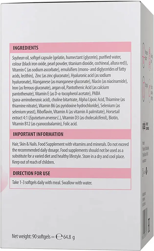 Вітаміни та мінерали VPLab Ultra Women's Hair, Skin & Nails, 90 капсул для жінок - фото 4