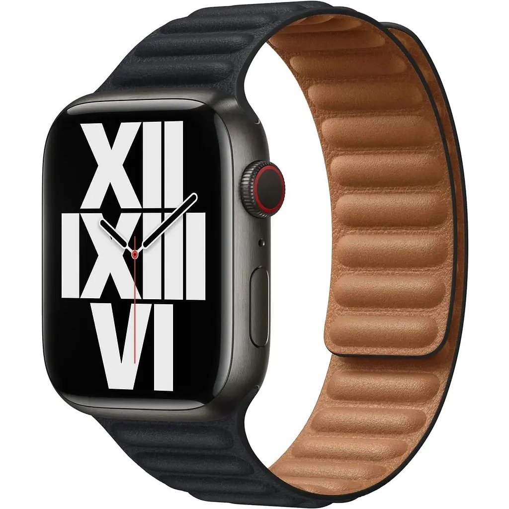Ремінець Apple Leather Link для Apple Watch 38/40/41mm S/M Midnight [ML7R3] [120659] - фото 2