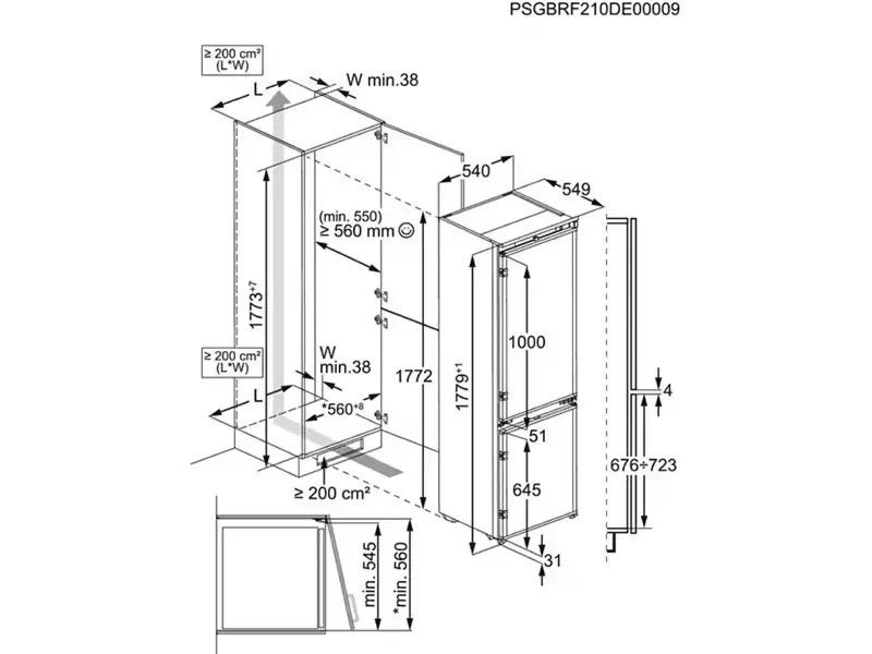 Холодильник з морозильною камерою Electrolux ENT6NE18S - фото 4