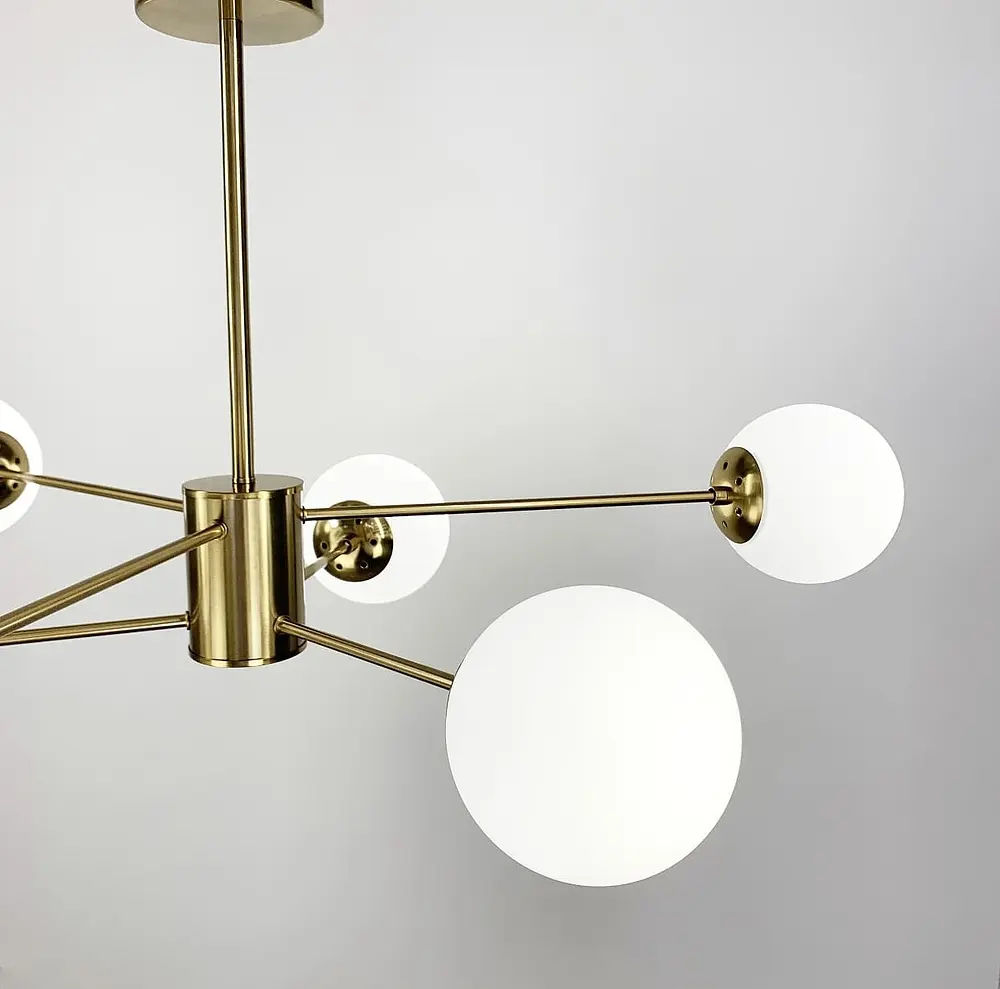 Потолочная люстра Right Selection на 6 плафонов Line.F CD 111/6 AB - фото 3