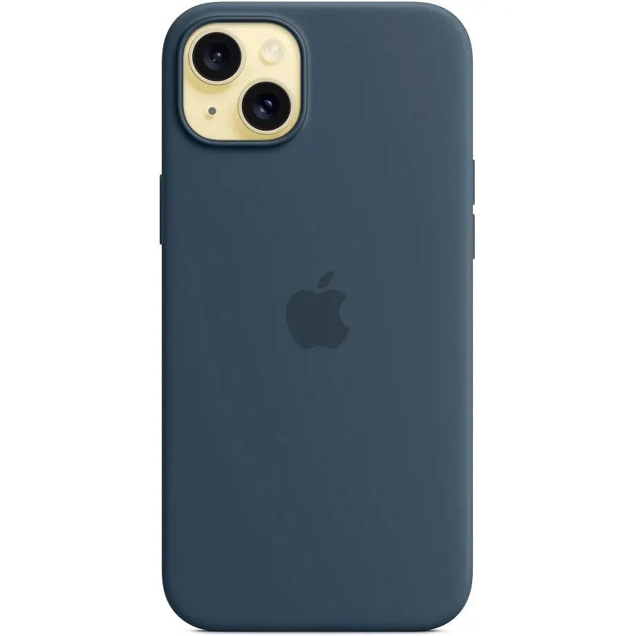 Чохол Silicone Case with MagSafe для Apple iPhone 15 Plus Storm Blue ААА [94558] - фото 4