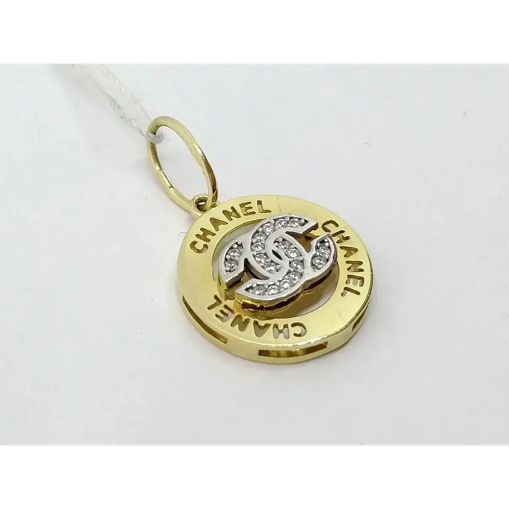 Золота підвіска Столична Ювелірна Фабрика з фіанітами. 423223Ж - фото 2