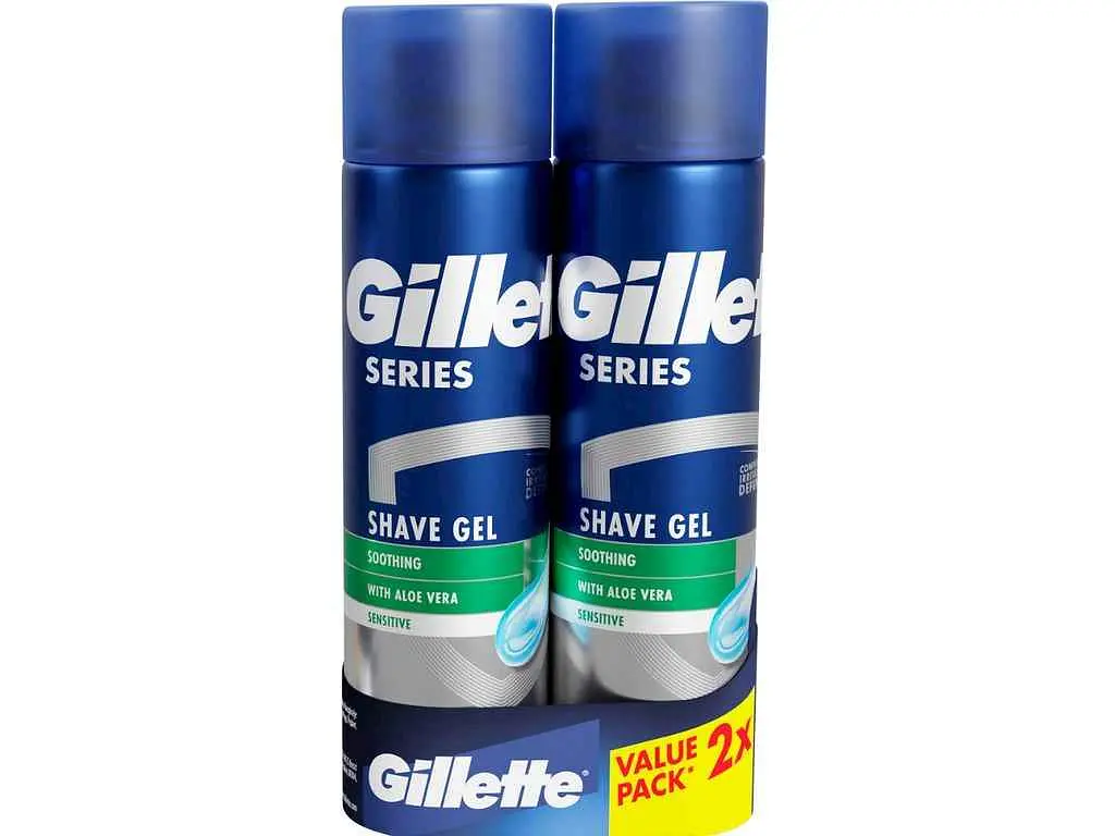 Гель для гоління GILLETTE 400мл Series для чутливої шкіри 200мл 1+1 для чоловіків