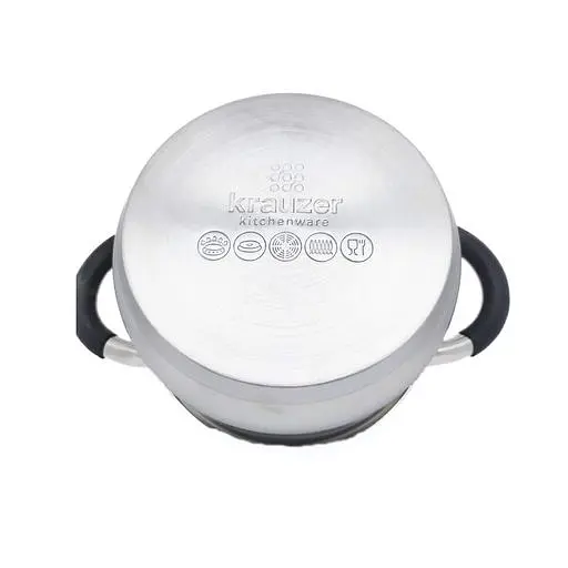 Каструля Krauzer Black KR-78053 20 см 3.6 л срібляста - фото 4