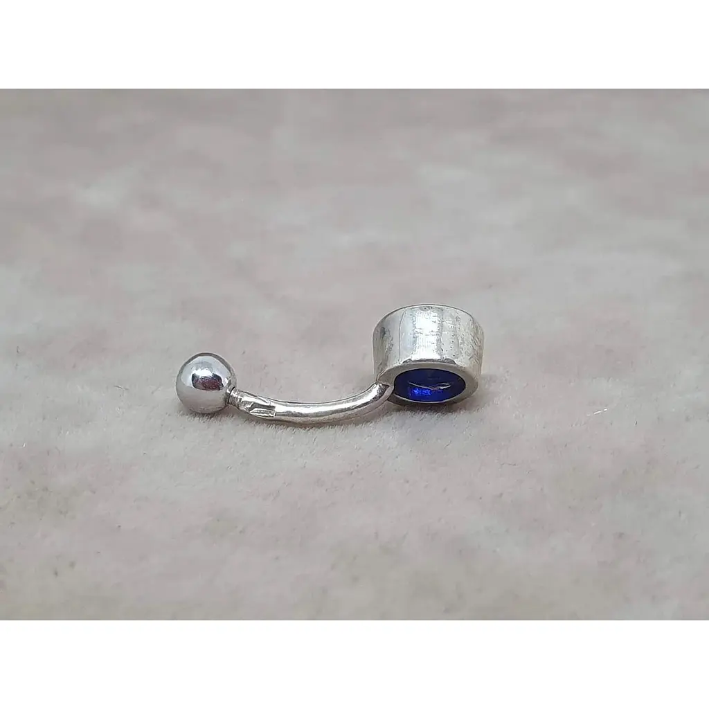 Срібна сережка для пірсингу пупка Silvex 925. ПР2ФС/030.1 - фото 3