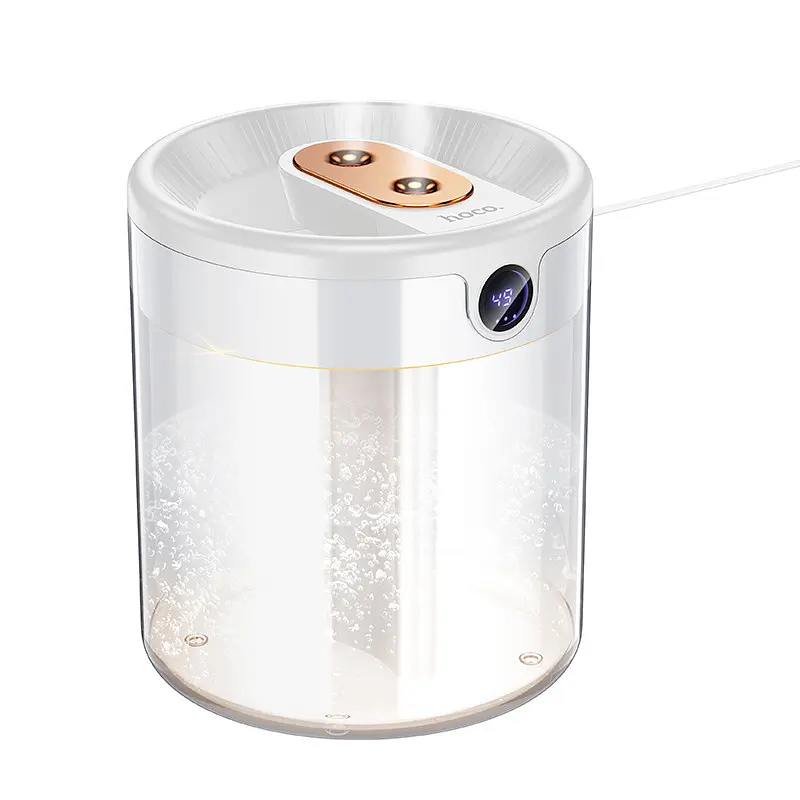 Зволожувач повітря Hoco HX31 Dual spray humidifier with digital display White - фото 2