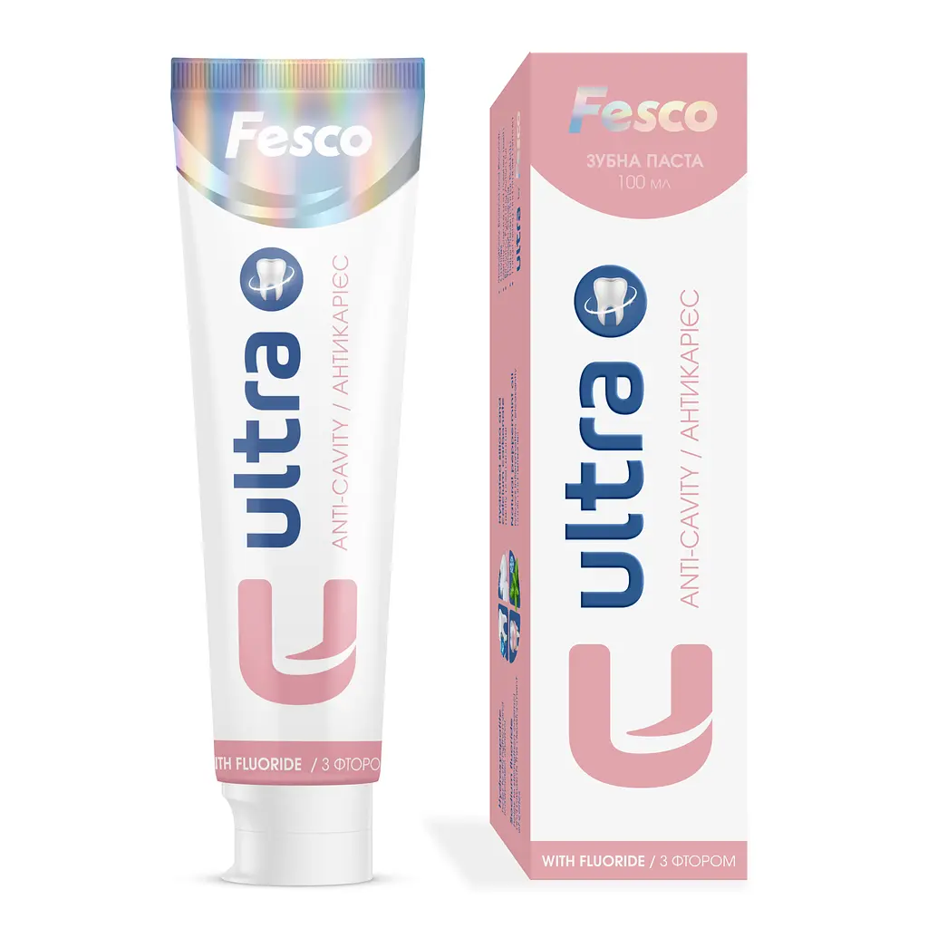 Зубна паста Fesco Ultra Anti-cavity 100 мл - фото 2