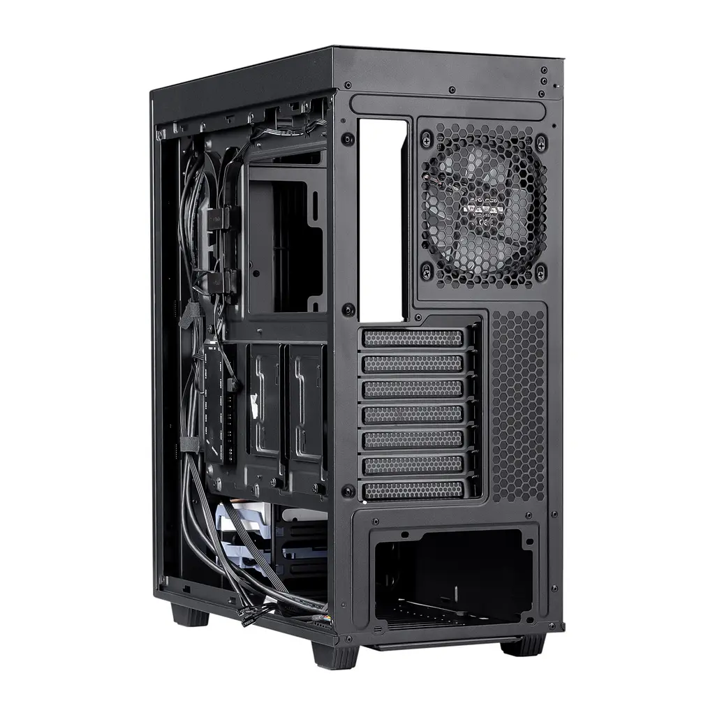 Корпус Prologix E122 Tempered Glass&Mesh Чорний - фото 3