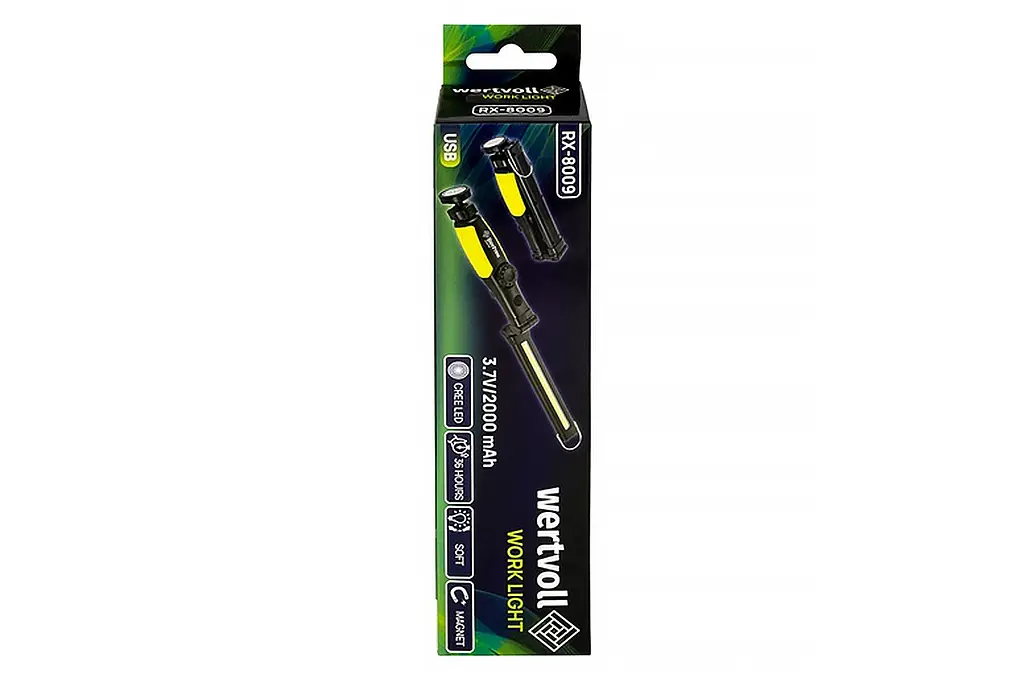 Ліхтар магнітний Vertvoll 2LED (1COB) x 5Вт Li-ion (RX-8009) - фото 8