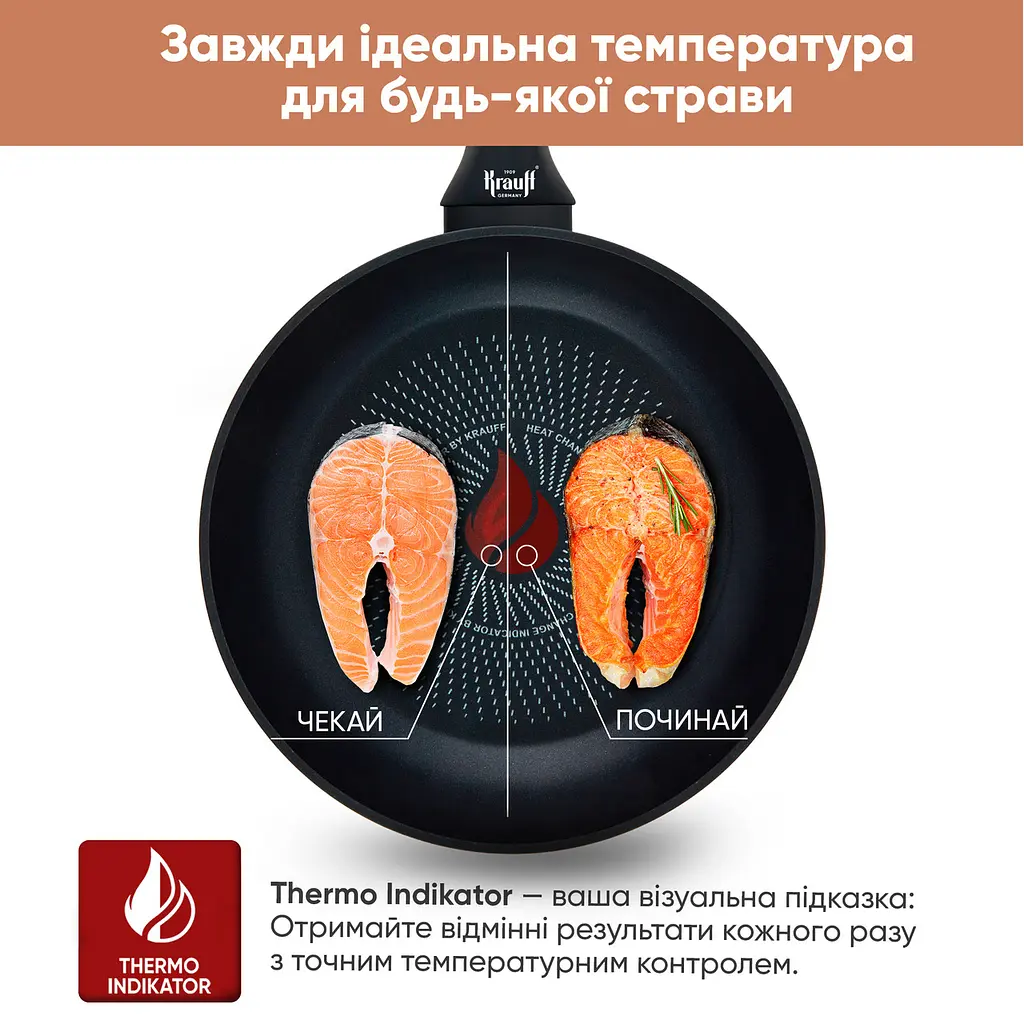 Набір сковорідок серії Smart Fry Krauff + Дошка обробна - фото 8
