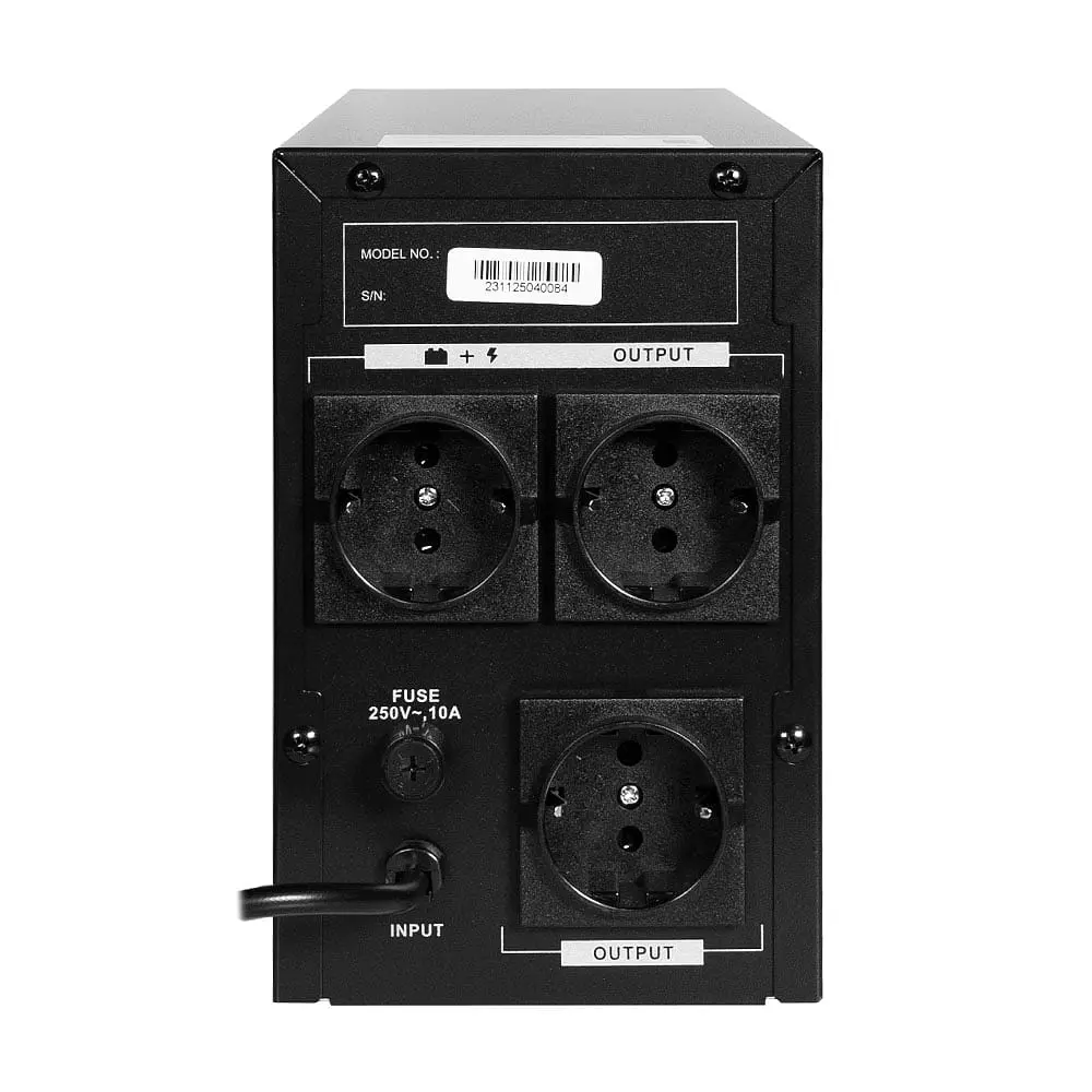 Джерело безперебійного живлення KRF-1500VA/900W(LCD) UPS Kraft (42-00003) - фото 5