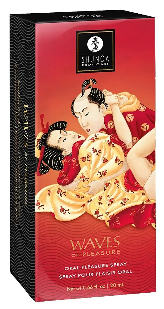 Спрей для посилення слиновиділення Shunga Waves of Pleasure Strawberry Sparkling Wine - фото 3