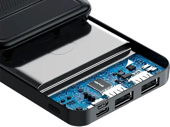 Power Bank Awei P5K 10000mAh Black UA - фото 3