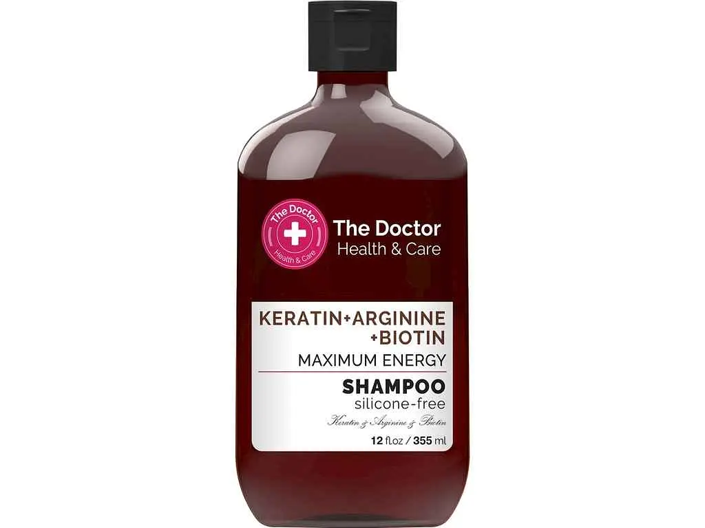 Шампунь Doctor H&C 355мл Keratin+Arginine+Biotin Максимум енергії
