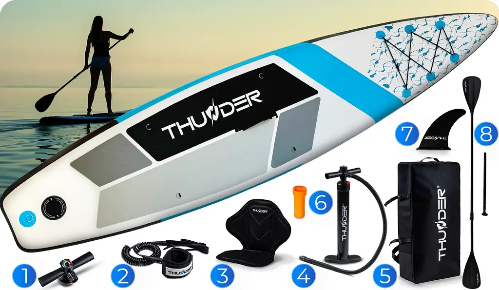 Надувна дошка SUP THUNDER MARIS 320 см з веслом - фото 8