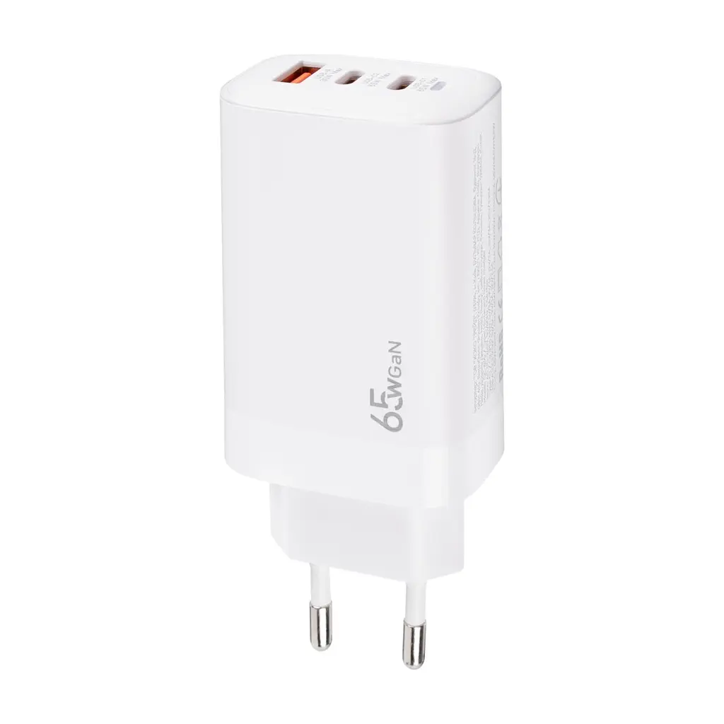 Зарядное устройство для XoKo 2xUSB-C PD65W + 1xUSB QC3.0 GaN white (XK-QC-630) - фото 9