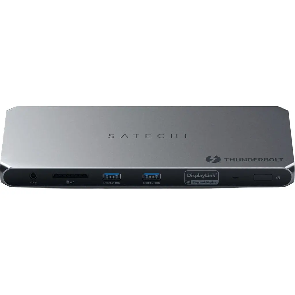 Адаптер Satechi Thunderbolt 4 Docking Station with DisplayLink Space Gray (ST-DT4MDM-EU) - фото 3