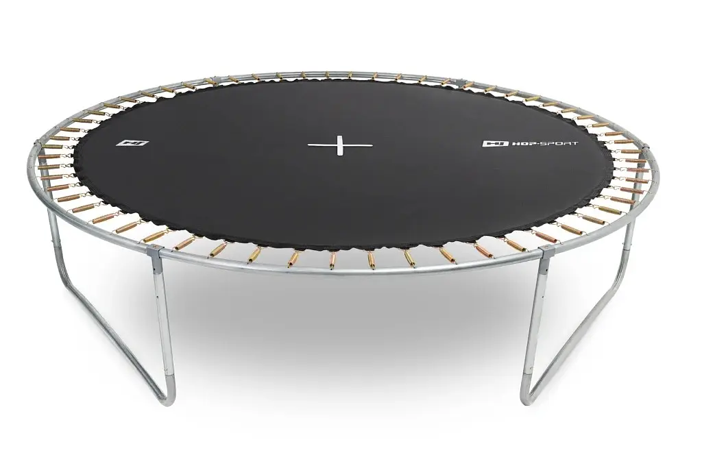Батут Hop-Sport 14ft з внутрішньою сіткою 427 см чорно-синій - фото 2