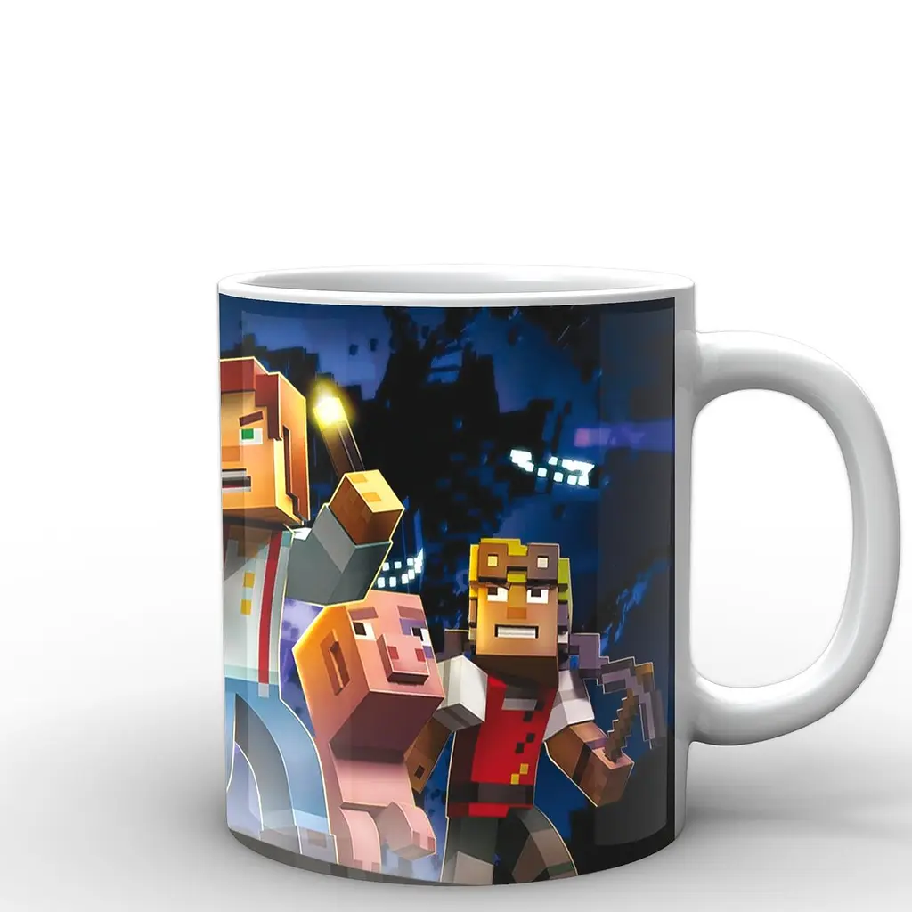 Кухоль GeekLand Minecraft Майнкрафт постер MС.02.018 330 мл білий - фото 2