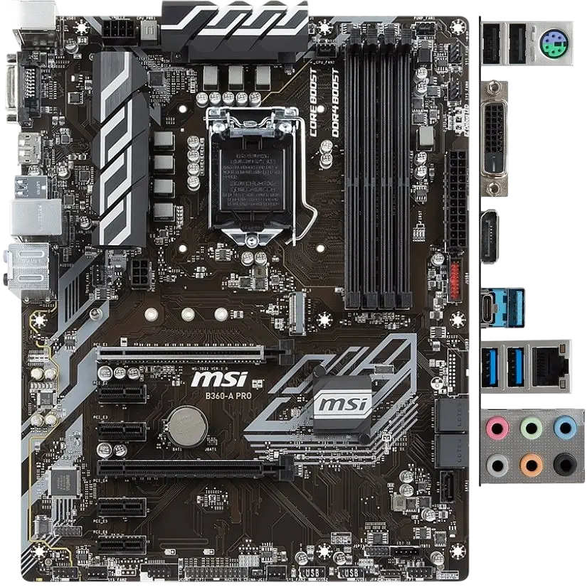 Материнська плата MSI B360 A-Pro LGA 1151v2 (B360-A PRO) Б/В - фото 3