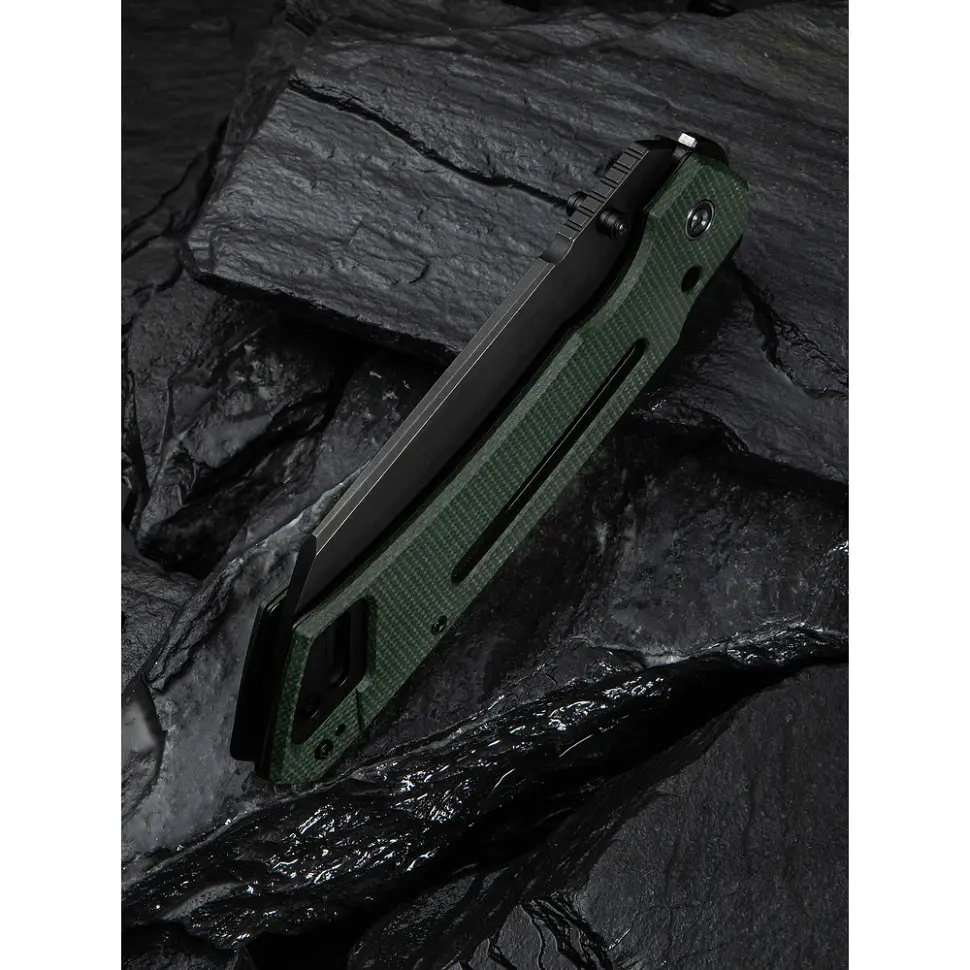 Ніж складаний тактичний Civivi Buster FG, (10.7 см) Nitro-V / Micarta темно-зелений - фото 15