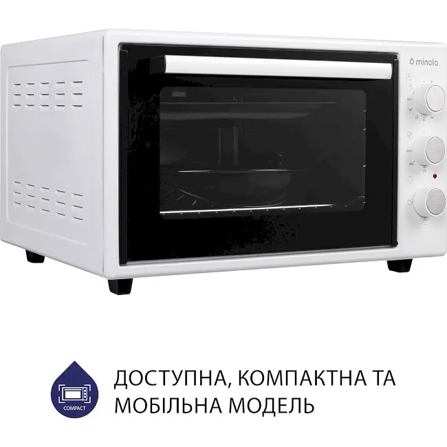 Електрична піч Minola Foe 3714 WH - фото 4