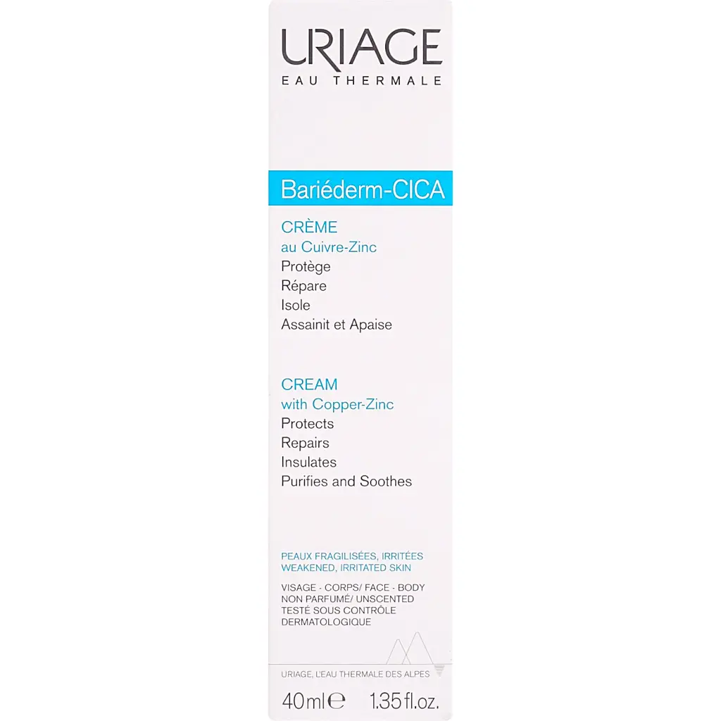 Восстанавливающий цика-крем с Cu-Zn Uriage Bariederm Repairing Cica-Cream 40 мл - фото 5