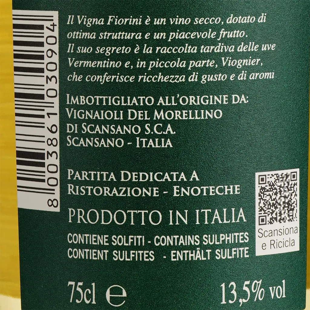 Вино Morellino di Scansano Vermentino Toscana, белое, сухое, 14%, 0,75 л - фото 4