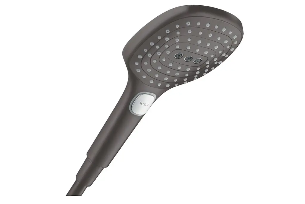 Ручний душ Hansgrohe Raindance Select E PowderRain 120 3jet P EcoSmart brushed black chrome 28728340