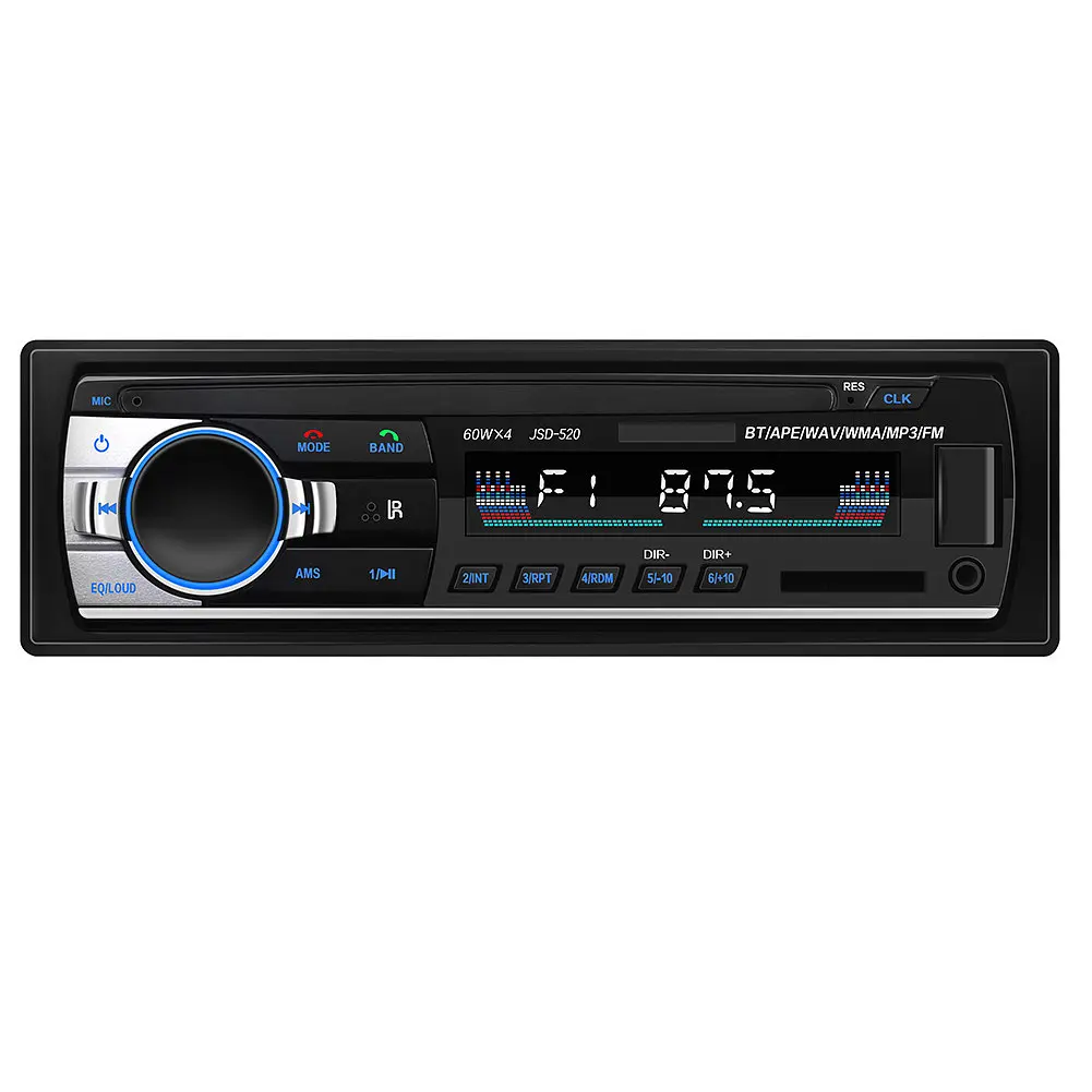 Автомагнітола JSD 520 1DIN Універсальна магнітола в авто з USB, Bluetooth, MP3 - фото 5