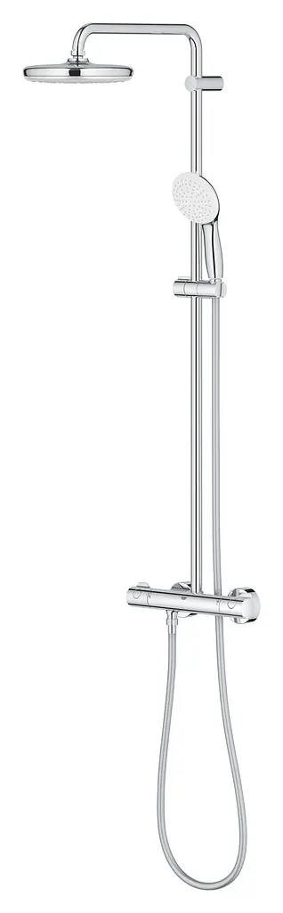 Душова система з термостатом для настінного монтажу Grohe Tempesta System 210 26811001, Хром - фото 4