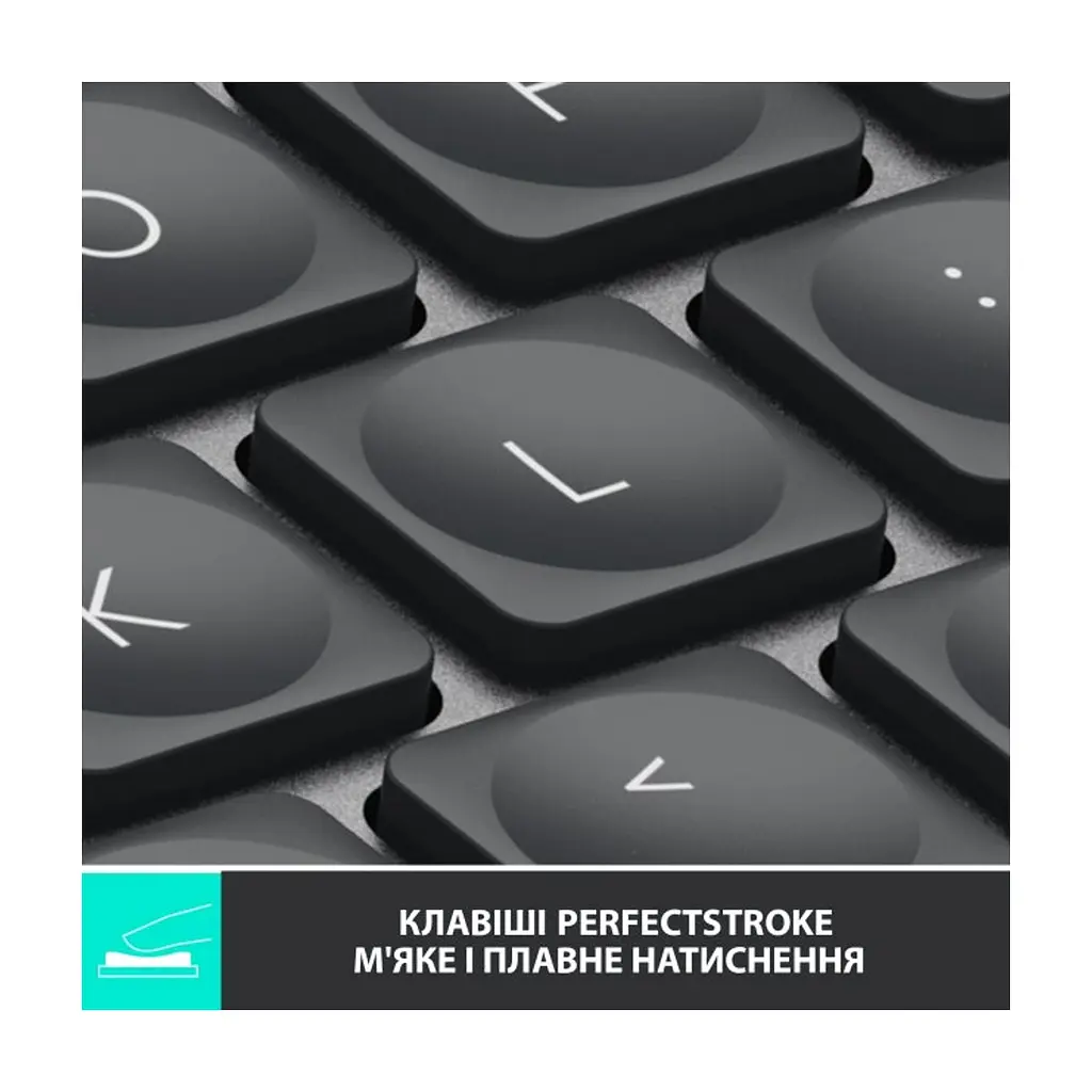 Клавіатура Logitech MX Keys Mini Wireless Illuminated UA Graphite (920-010498) - фото 2