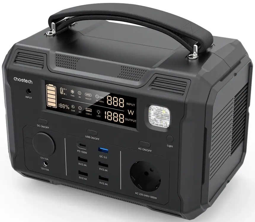 Зарядная станция Choetech BS004 500W [78267] - фото 3