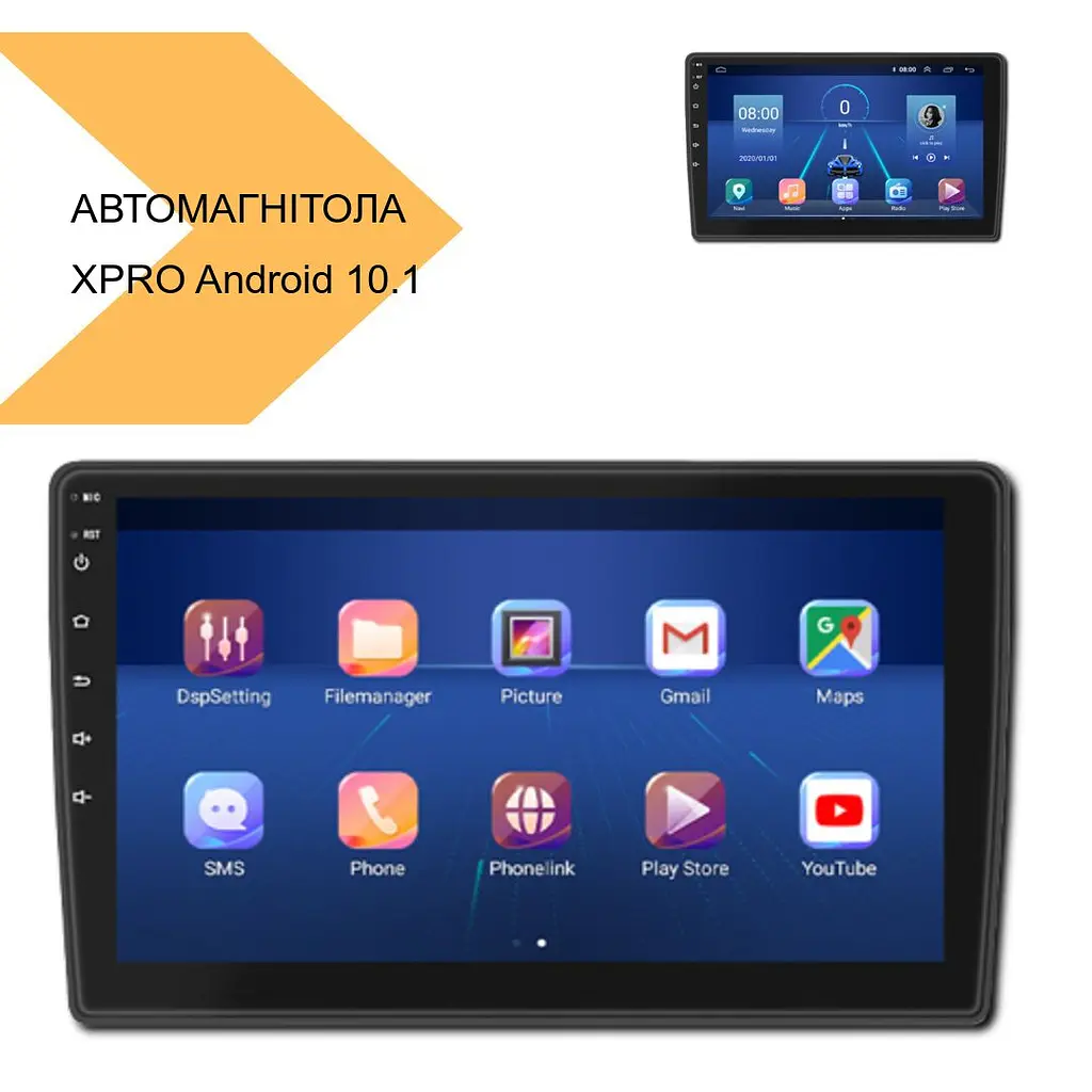 Автомагнітола XPRO штатна Volkswagen універсал 9 +CAN Android 10.1 4/32 (MER-14147_5985) - фото 2
