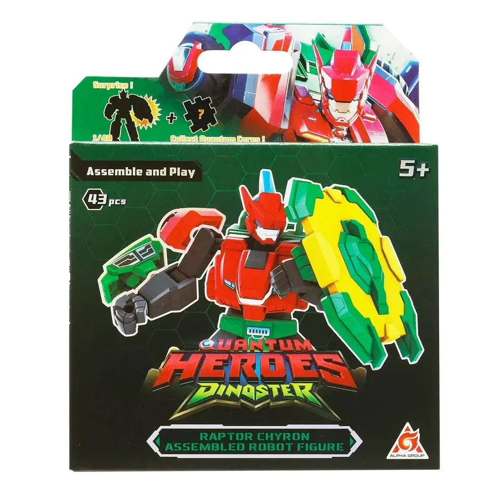 Детский робот-конструктор Dinoster Раптор Хайрон EU580881A-3, 45 деталей - фото 2